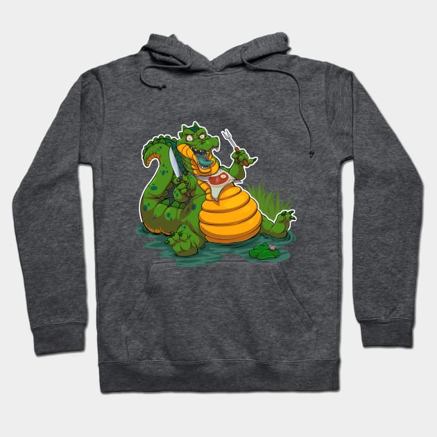 Stuffed Gator Hoodie by Teaselbone